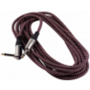 RockCable kabel instrumentalny - angled TS (6.3 mm / 1/4), braided cloth mantle, beige - 6 m / 19.7 ft. - 2872091872