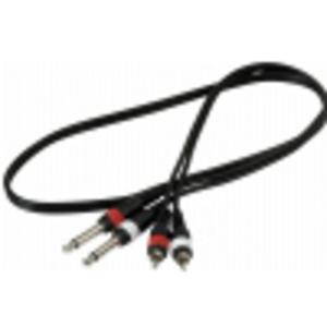 RockCable Patch Cable - 2 x RCA to 2 x TS (6.3 mm / 1/4) - 1 m / 3.3 ft. - 2862465896