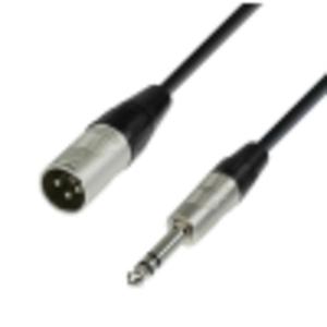 Adam Hall Cables K4 BMV 0600 - przewd mikrofonowy REAN XLR mskie - jack stereo 6,3 mm, 6 m - 2874602983