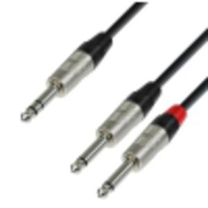 Adam Hall Cables K4 YVPP 0300 - Kabel audio REAN jack stereo 6,3 mm - 2 x jack mono 6,3 mm, 3 m - 2872092873