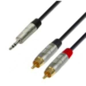 Adam Hall Cables K4 YWCC 0300 - Kabel audio REAN jack stereo 3,5 mm - 2 x cinch mskie, 3 m - 2878764063