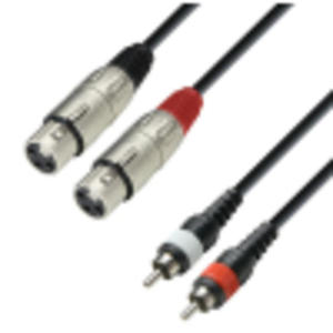 Adam Hall Cables K3 TFC 0600 - kabel 2xRCA / 2xXLR, 6 m - 2872105503