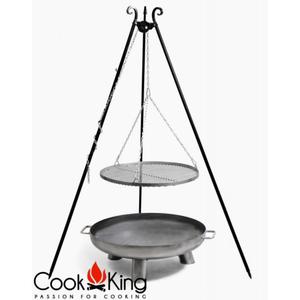 COOK KING GRILL STAL CZARNA 60CM + PALENISKO BALI 70CM - ZESTAW - 2844189714