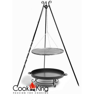 COOK KING GRILL STAL CZARNA 50CM + PALENISKO MALTA 60CM - ZESTAW - 2844189722