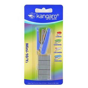 Zszywacz KANGARO Mini-10/Y2+zszywki, zszywa do 10 kartek, blister, bekitny - 2860738353