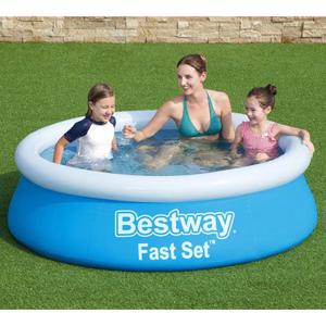 Emaga Bestway Nadmuchiwany basen Fast Set, okrgy, 183x51 cm, niebieski - 2876266476