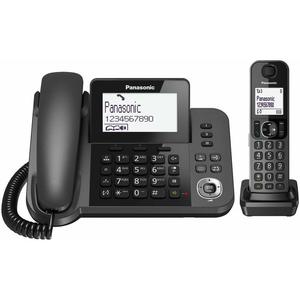 Emaga Telefon Stacjonarny Panasonic KX-TGF310 Biay Czarny Szary - 2876270978