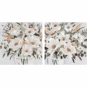 Emaga Obraz DKD Home Decor 80 x 3,5 x 80 cm Wazon Shabby Chic (2 Sztuk) - 2876369527