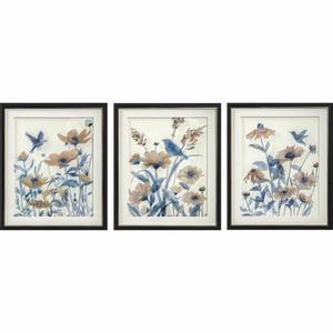 Emaga Obraz DKD Home Decor 50 x 2 x 60 cm Kvety Shabby Chic (3 Czci) - 2876369549