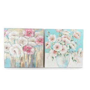 Emaga Obraz DKD Home Decor 99,5 x 3,5 x 99,5 cm Wazon Shabby Chic (2 Sztuk) - 2876369589