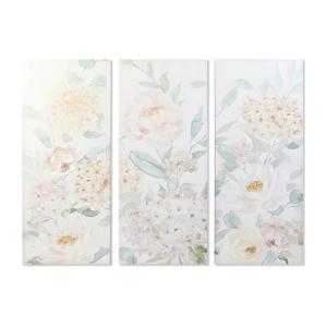 Emaga Obraz DKD Home Decor Kvety 55 x 3 x 135 cm Shabby Chic (3 Czci) - 2876369608