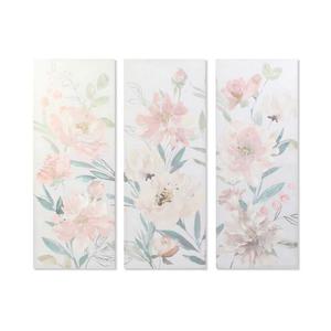 Emaga Obraz DKD Home Decor Kvety 55 x 3 x 135 cm Shabby Chic (3 Czci) - 2876369609