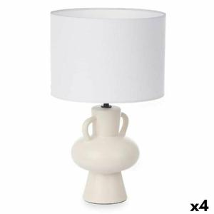 Emaga Lampa stoowa Wazon 40 W Biay Ceramika 24 x 39,7 x 24 cm (4 Sztuk) - 2876964221