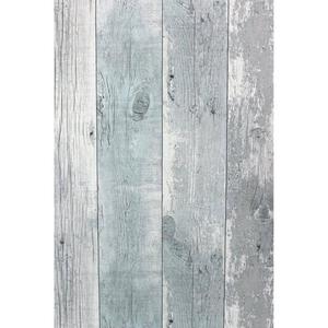 Emaga Topchic Tapeta Wooden Planks, szaro-niebieska - 2877070886