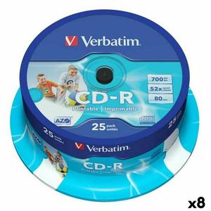 Emaga CD-R Verbatim 25 Czci 700 MB 50 MB/s (8 Sztuk) - 2877426562