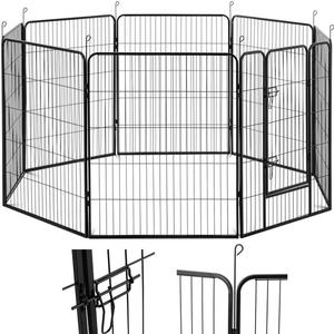 Emaga Kojec zagroda wybieg dla psw szczenit z bramk wys. 100 cm 8 segmentw - 2878332561