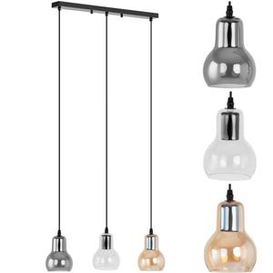 Emaga Lampa sufitowa nowoczesna 3 punktowa E27 - szklane dzwonki - 2878332660