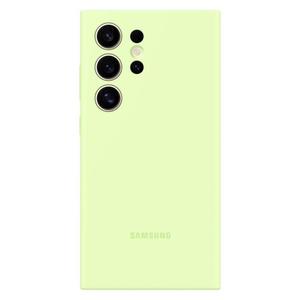 Emaga Oryginalne etui silikonowe pokrowiec do Samsung Galaxy S24 Ultra Silicone Case jasnozielone - 2878332708
