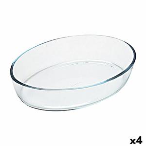 Emaga Naczynie do Piekarnika Pyrex Classic Vidrio Owalna Przezroczysty Szko 40 x 28 x 7 cm (4 Sztuk) - 2878336746