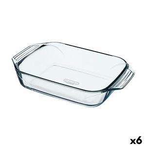 Emaga Naczynie do Piekarnika Pyrex Irresistible Prostoktny Przezroczysty Szko 6 Sztuk 31,5 x 19,7 x 6,4 cm - 2878336754