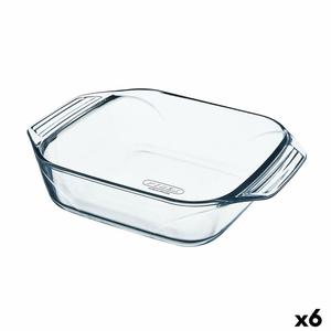 Emaga Pmisek Kuchenny Pyrex Irresistible Kwadratowy Przezroczysty Szko 6 Sztuk 29,2 x 22,7 x 6,8 cm - 2878336759