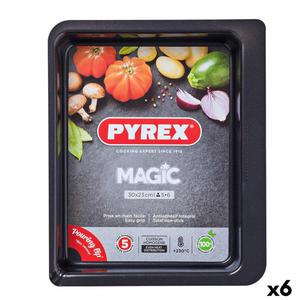 Emaga Naczynie do Piekarnika Pyrex Magic Prostoktny Metal 30 x 23 cm 6 Sztuk - 2878336762