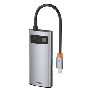Emaga 4w1 wielofunkcyjny HUB Metal Gleam USB-C do USB-C Power Delivery HDMI USB 3.2 USB 2.0 - 2878337116