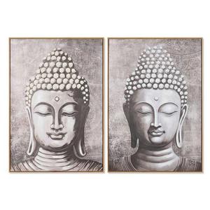 Emaga Obraz Home ESPRIT Budda Orientalny 70 x 3,5 x 100 cm (2 Sztuk) - 2878346375