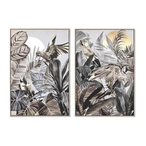 Emaga Obraz DKD Home Decor Tropikalny 83 x 4,5 x 122,5 cm 83 x 4,5 x 123 cm (2 Sztuk) - 2878457686