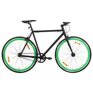 Emaga Rower single speed, czarno-zielony, 700c, 51 cm - 2878810690