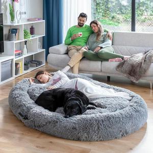 Emaga Legowisko dla psa i ludzi | Human Dog Bed XXL InnovaGoods Grey - 2878886371