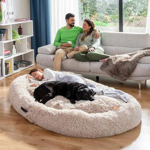 Emaga Legowisko dla psa i ludzi | Human Dog Bed XXL InnovaGoods Beige - 2878886372