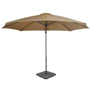 Emaga Parasol ogrodowy z przenon podstaw, taupe - 2861680879