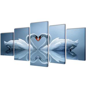 Emaga Zestaw obrazw Canvas 200 x 100 cm abdzie - 2879606536