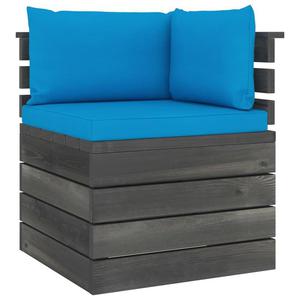 Emaga Ogrodowa sofa narona z palet, z poduszkami, drewno sosnowe - 2861716717