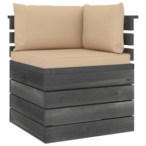 Emaga Ogrodowa sofa narona z palet, z poduszkami, drewno sosnowe - 2861722182