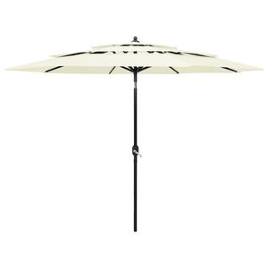 Emaga 3-poziomowy parasol na aluminiowym supku, piaskowy, 3 m - 2862609180