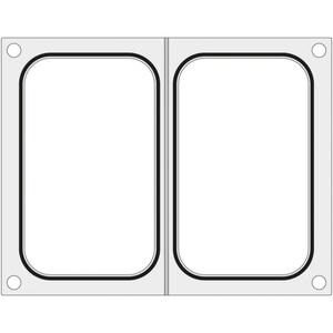 Emaga Matryca forma do zgrzewarek MCS na dwie tacki pojemniki 178x113 mm - Hendi 805459 - 2868768397