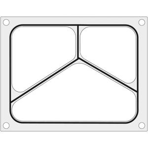 Emaga Matryca forma do zgrzewarek MCS na tack trjdzieln 227x178 mm - Hendi 805480 - 2868768411