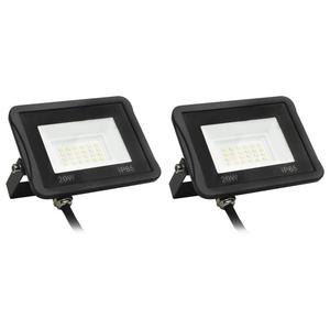 Emaga Reflektory LED, 2 szt., 20 W, zimne biae wiato - 2877068771