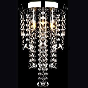 Emaga Lampa sufitowa z krysztaami, biaa, metalowa - 2869715078