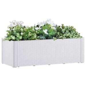 Emaga Podwyszona donica z systemem podlewania, biaa, 100x43x33 cm - 2869921571