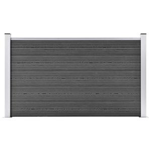 Emaga Panel ogrodzeniowy, WPC, 180x105 cm, czarny - 2870833858