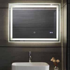 Emaga Aquamarin Lustro azienkowe z owietleniem LED, 80 x 60 cm - 2871262045