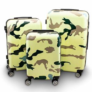 Emaga ZESTAW WALIZEK PODRӯNYCH 3 SZT BERWIN CAMOUFLAGE ZIELONE XL+L+M - 2871747589