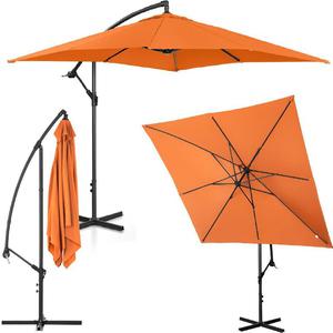 Emaga Parasol ogrodowy na wysigniku kwadratowy 250 x 250 cm pomaraczowy - 2872980621