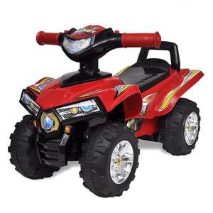 Emaga Czerwony quad jedzik dla dzieci, ze wiatem i dwikiem - 2857951648