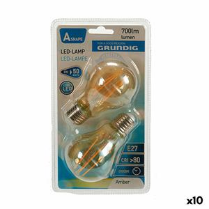 Emaga arwka LED Grundig 8 W 2300 K E27 Bursztyn 700 lm (10 Sztuk) (6 x 10 x 6 cm) - 2874221244