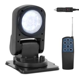 Emaga Reflektor lampa LED szperacz z magnetyczn podstaw i pilotem na samochd d 9-32 V 360 stopni - 2874593090