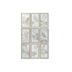 Emaga Obraz DKD Home Decor Cottage Roliny botaniczne 30 x 2 x 50 cm (9 Sztuk) - 2874988734